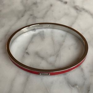 Fossil Red Enamel Bracelet Bangle